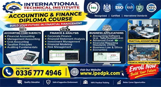 accounting and finance Course in Rawalpindi Islamabad