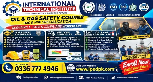 Oil and Gas safety Course in Rawalpindi Islamabad