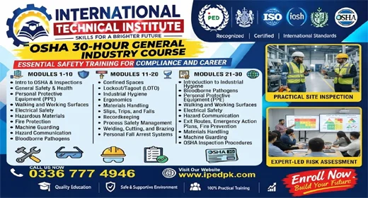 OSHA 30 Hours Course in Rawalpindi Islamabad