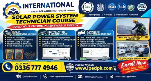 solar power system Course in Rawalpindi Islamabad